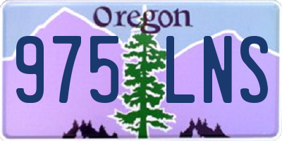 OR license plate 975LNS