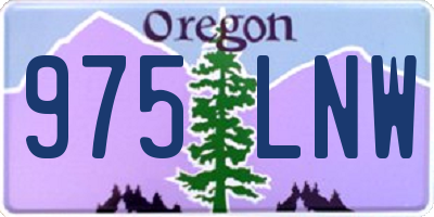 OR license plate 975LNW