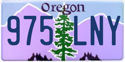 OR license plate 975LNY