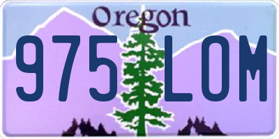 OR license plate 975LOM