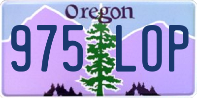 OR license plate 975LOP