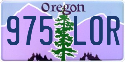 OR license plate 975LOR