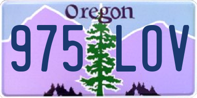 OR license plate 975LOV