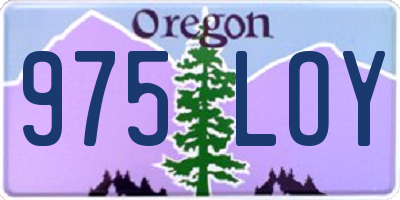 OR license plate 975LOY