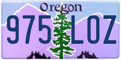OR license plate 975LOZ