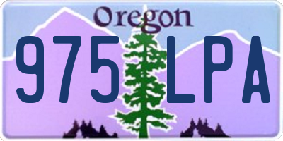 OR license plate 975LPA