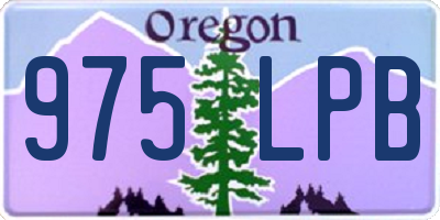 OR license plate 975LPB