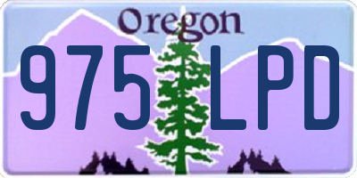 OR license plate 975LPD