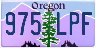 OR license plate 975LPF
