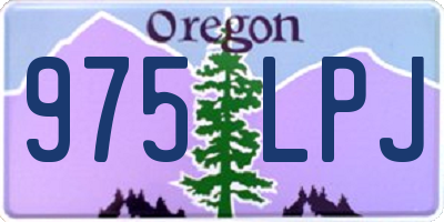 OR license plate 975LPJ