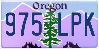 OR license plate 975LPK