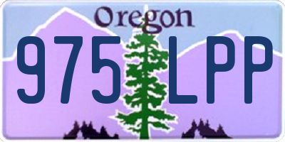 OR license plate 975LPP