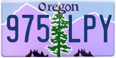 OR license plate 975LPY