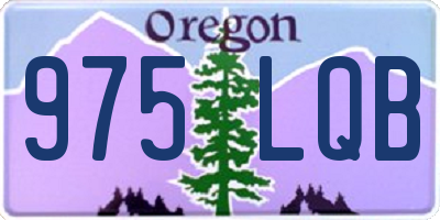 OR license plate 975LQB