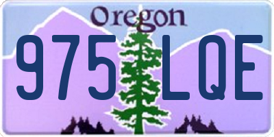 OR license plate 975LQE