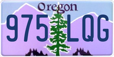 OR license plate 975LQG