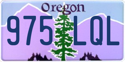OR license plate 975LQL