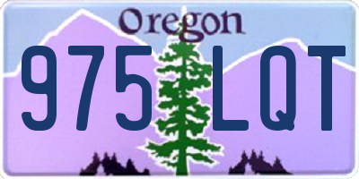 OR license plate 975LQT