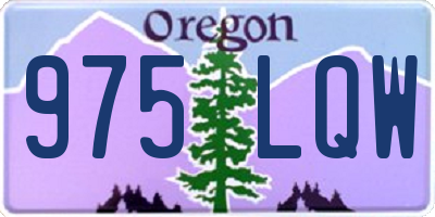 OR license plate 975LQW