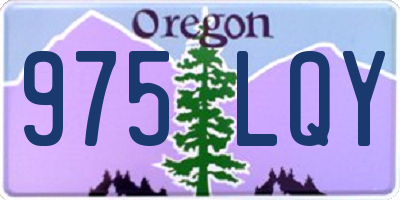 OR license plate 975LQY