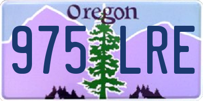 OR license plate 975LRE