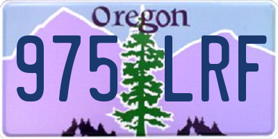 OR license plate 975LRF