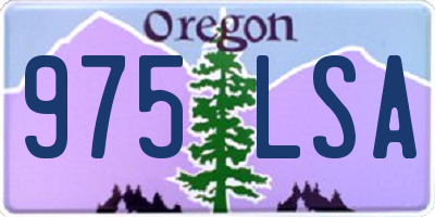 OR license plate 975LSA