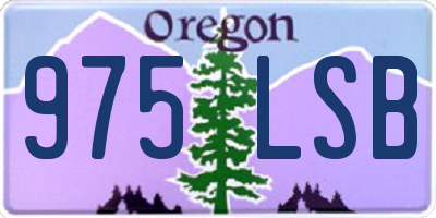 OR license plate 975LSB