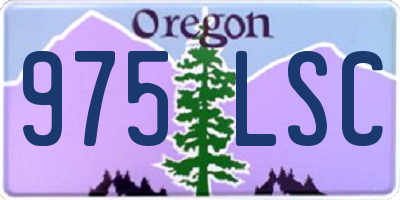 OR license plate 975LSC