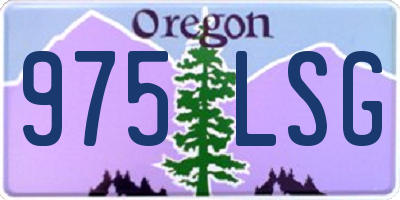 OR license plate 975LSG