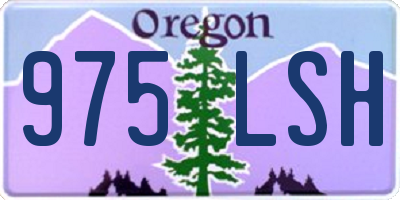 OR license plate 975LSH