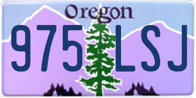 OR license plate 975LSJ