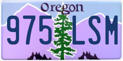 OR license plate 975LSM