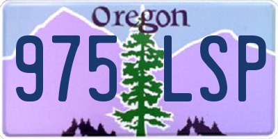 OR license plate 975LSP