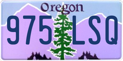OR license plate 975LSQ