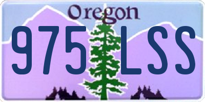 OR license plate 975LSS