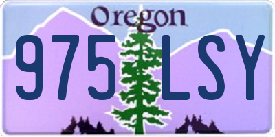 OR license plate 975LSY