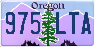 OR license plate 975LTA