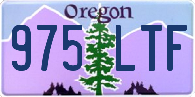 OR license plate 975LTF