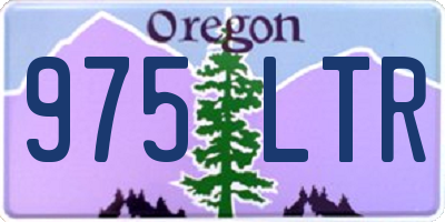 OR license plate 975LTR