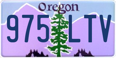 OR license plate 975LTV