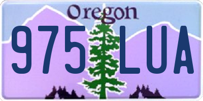 OR license plate 975LUA