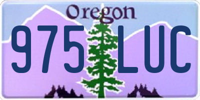 OR license plate 975LUC