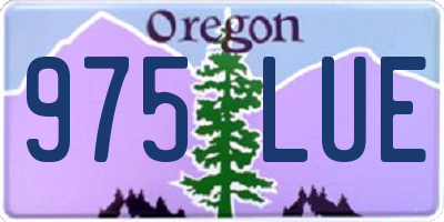 OR license plate 975LUE