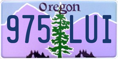 OR license plate 975LUI