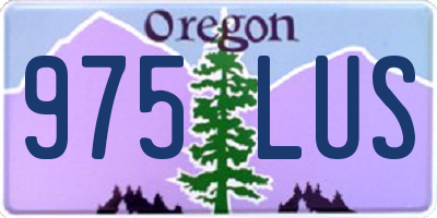 OR license plate 975LUS