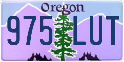 OR license plate 975LUT