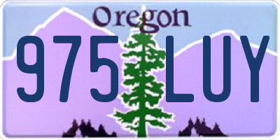 OR license plate 975LUY