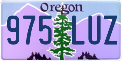 OR license plate 975LUZ