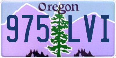 OR license plate 975LVI